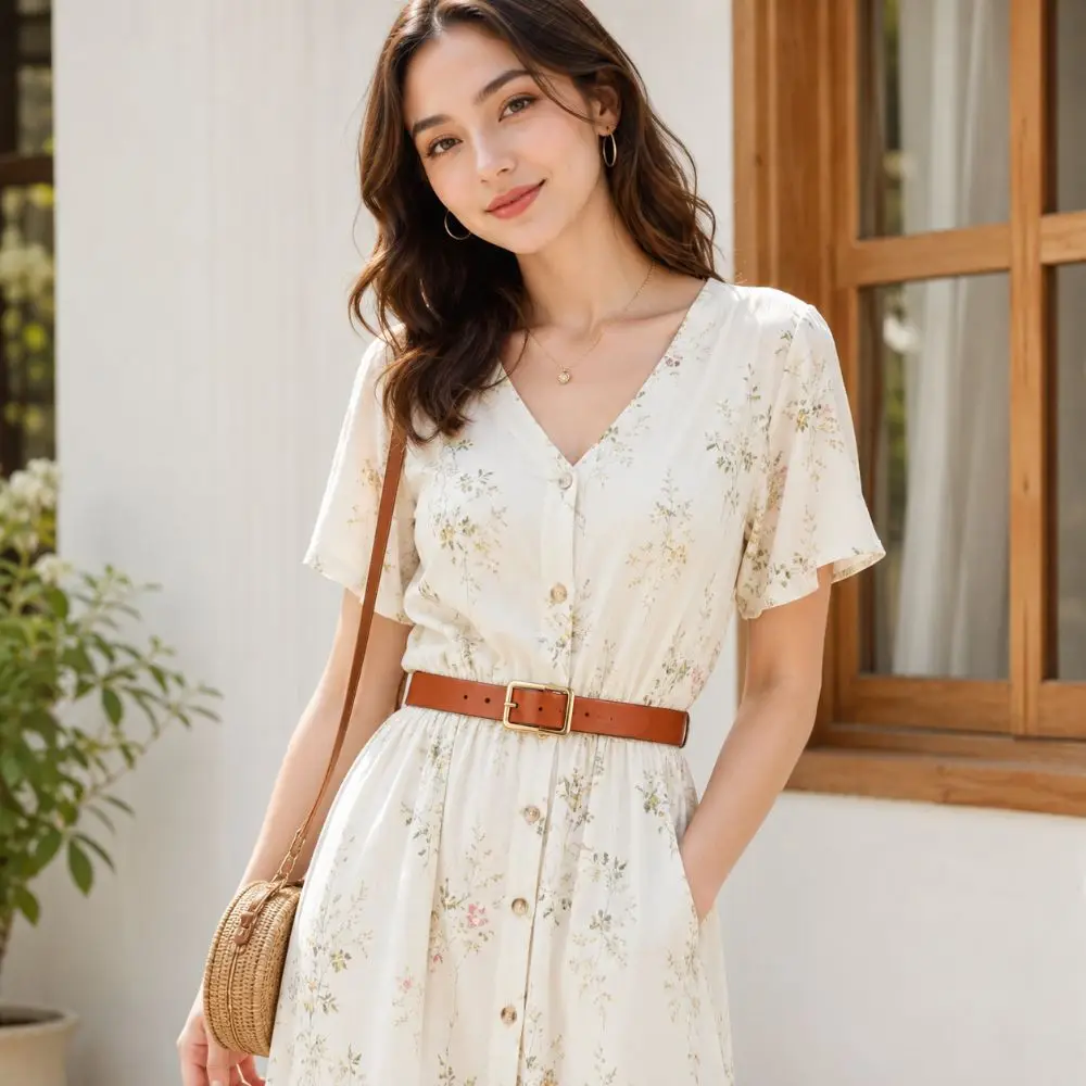 

Trendy Versatile Genuine Leather Belt Solid Color Simple Pin Buckle Belt Metal Buckle Casual Thin Leather Belt For Women
