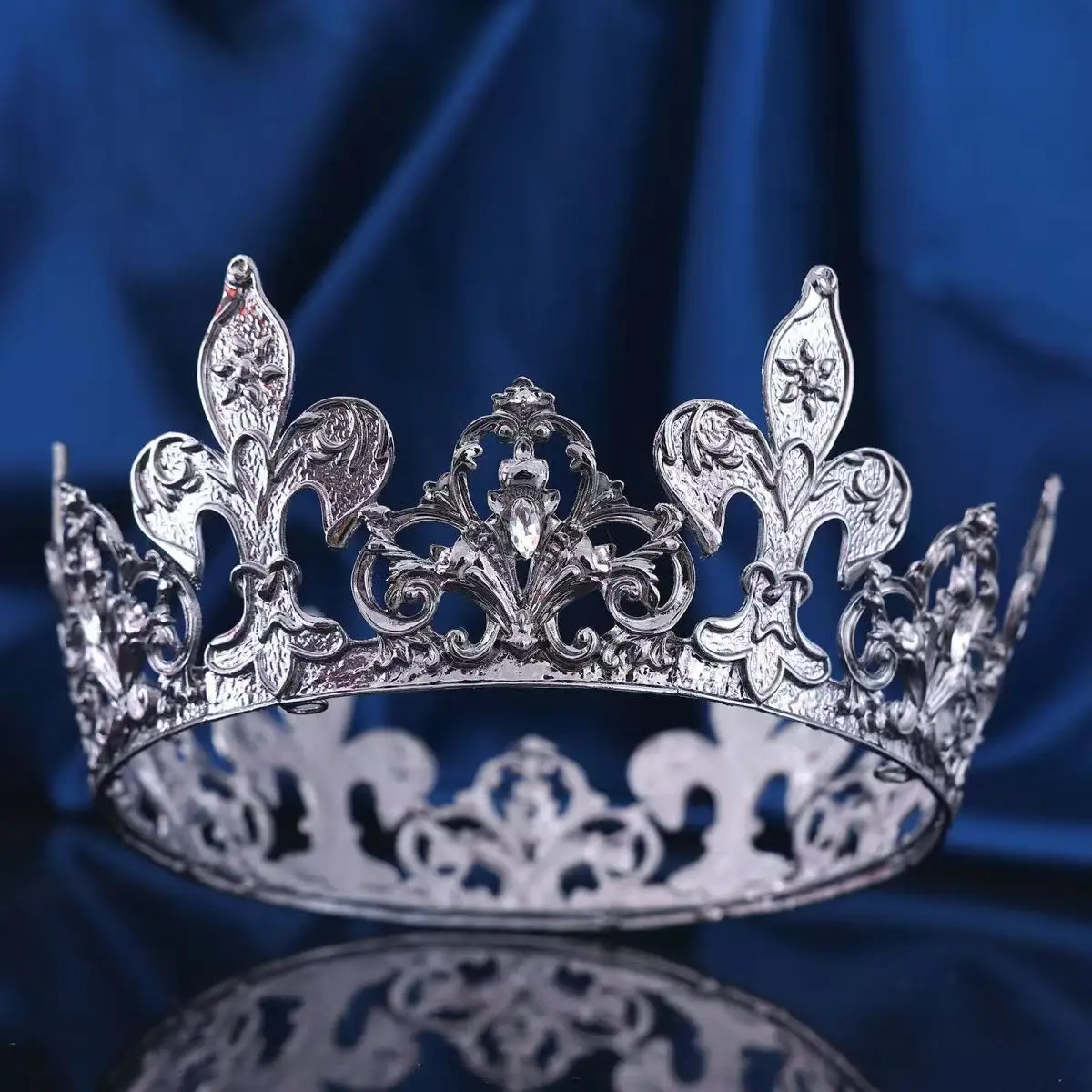Royal King Queen Crown for Men/Women Metal Prince Crowns and 