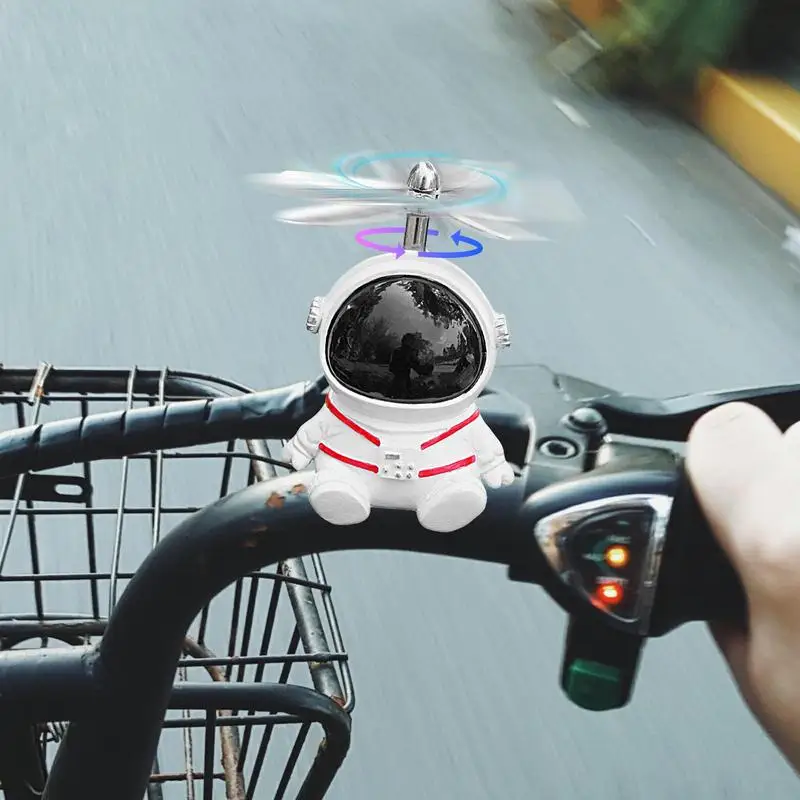 Bike Cute Accessories Astronaut Bicycle Handlebar Ornament Astronaut Shape Decoration Supplies For Car Dashboard Motorcycle And