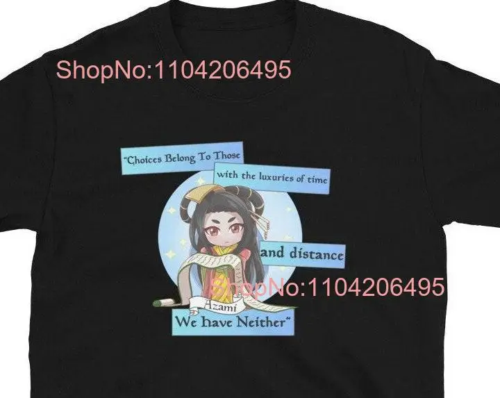 Azami Lady of Scrolls T Shirt long or short sleeves