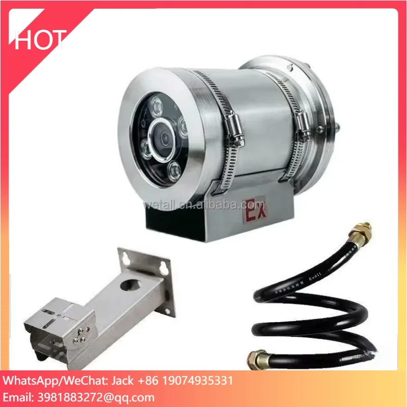 

Explosion-Proof IP68 4Million Pixel Camera Chip Infrared Night Vision Stainless Steel Housing Surveillance Camera