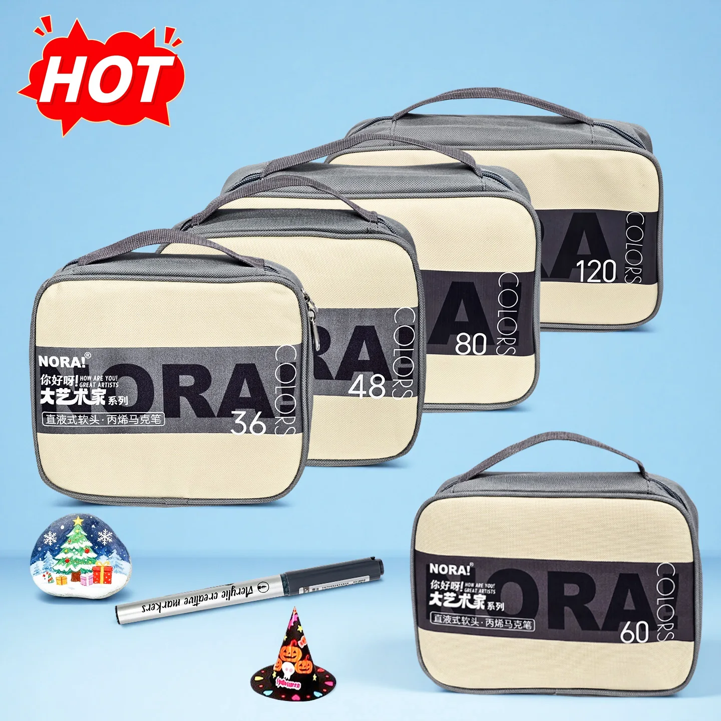 

Набор перманентных маркеров с двойным наконечником (36/48/60/80/120 цветов) для рисования, живописи, скетчинга, создания комиксов, дизайна, школьные принадлежности