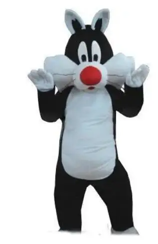 ใหม่ผู้ใหญ่ขายร้อนฮาโลวีน Sylvester cat Mascot เครื่องแต่งกายคริสต์มาสชุดแฟนซีฮาโลวีน Mascot เครื่องแต่งกายฟรีเรือ