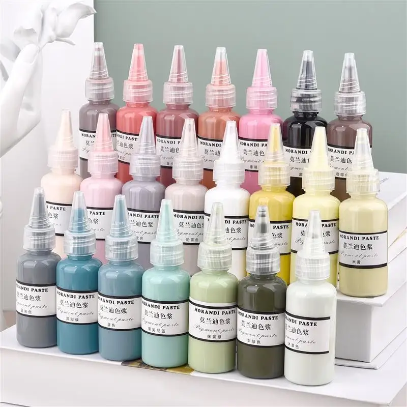 Morandi Color Paste 30G Oily Dye Drip Glue UV Glue Color Matching For Epoxy Resin Pigment Paste DIY Jewelry Making Liquid Dye