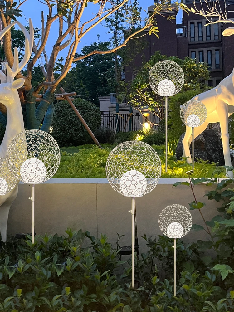 Outdoor Dandelion Hollow Light Waterproof Lawn Lamp Garden Lamp Scenic Spot Lawn Lamp Park Light