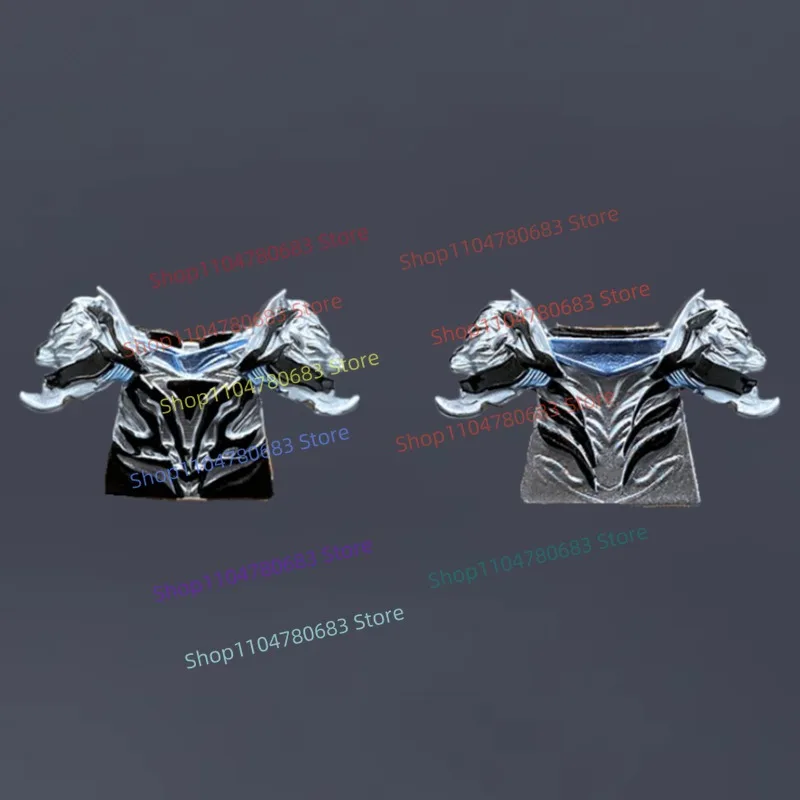 Moc blocos de construção mini figura cinco animais divinos tigre branco modelo montagem armadura acessórios exibição colecionável brinquedo presente