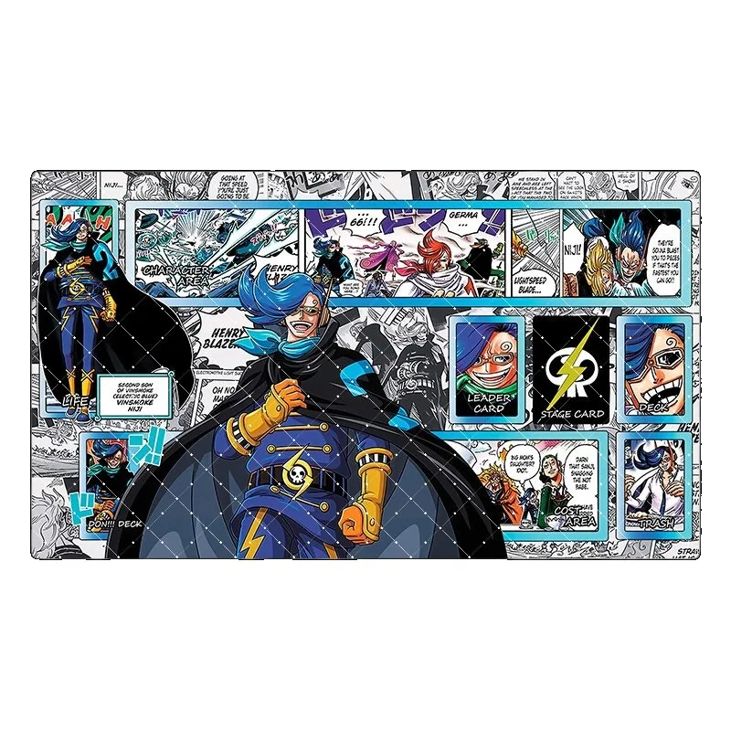 600x350mm One Piece Shanks Perona Trading Card Playmat 2mmStitched Edge OPCG Tony Chopper Rubber Board Game Card Mat Toy Gift view 3
