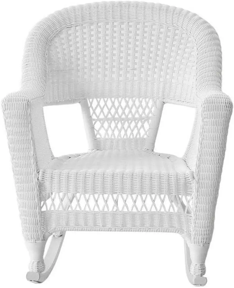 Set of 2 Wicker Rocker Chairs