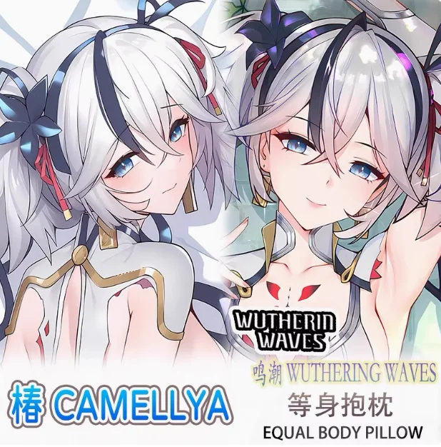 Anime Wuthering Waves Camellya Sexy Dakimakura Abraçando Corpo Fronha Capa Almofada Cama Presentes SSBZ