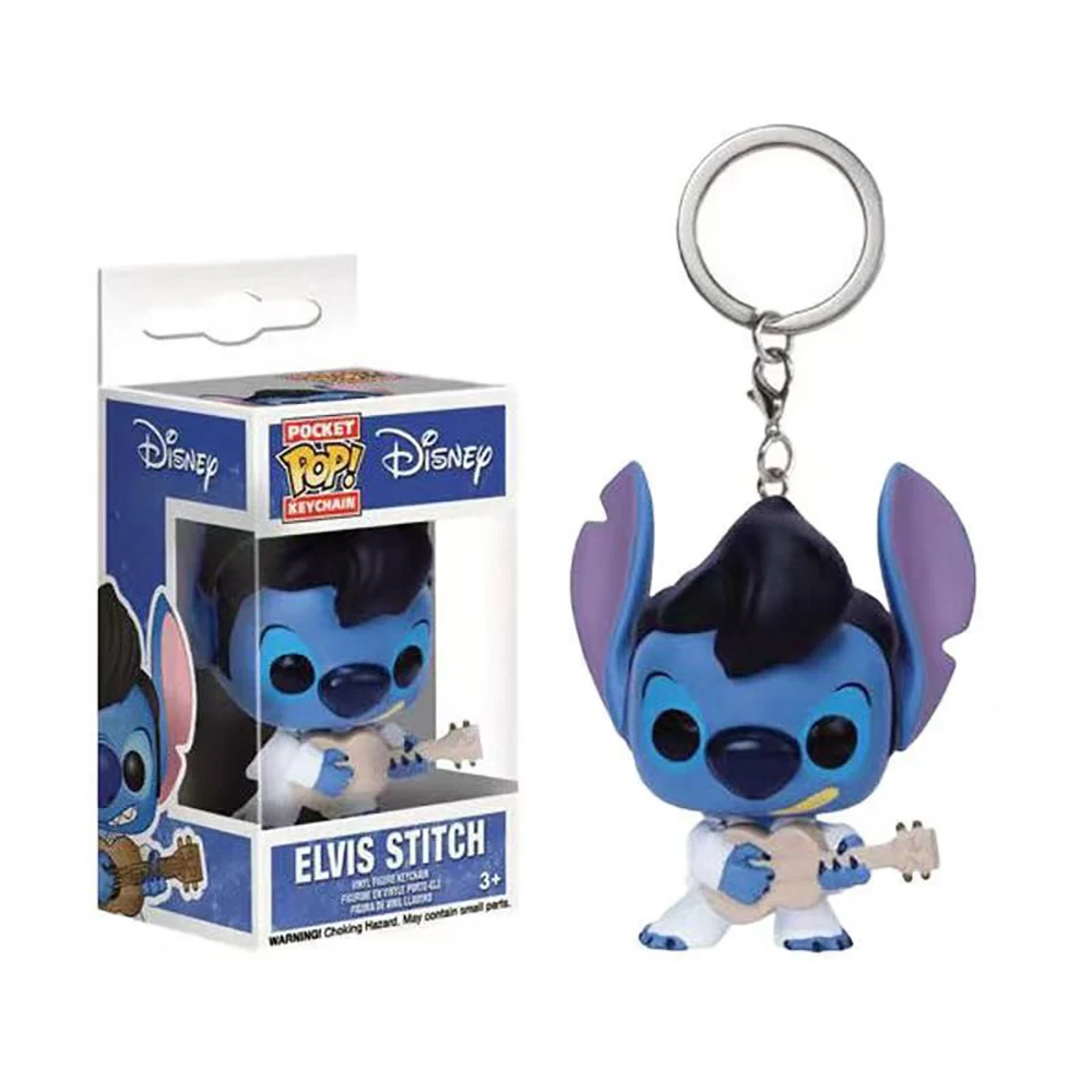 Chaveiro ponto pingente 7cm kawaii boneca ação bonito figura coleção brinquedos lilo & ponto figura brinquedos presentes para crianças