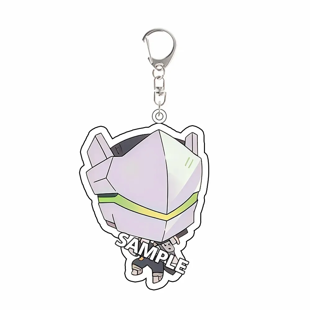 For Overwatch Game Peripheral Juno Ashe Sombra Acrylic KeyChain Q Version Cartoons Backpack Pendant Exquisite Festival Gift view 4