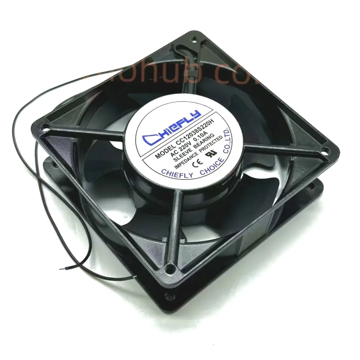 chiefly-cc12038s220h-010a-120x120x38mm-2線式サーバー冷却ファン