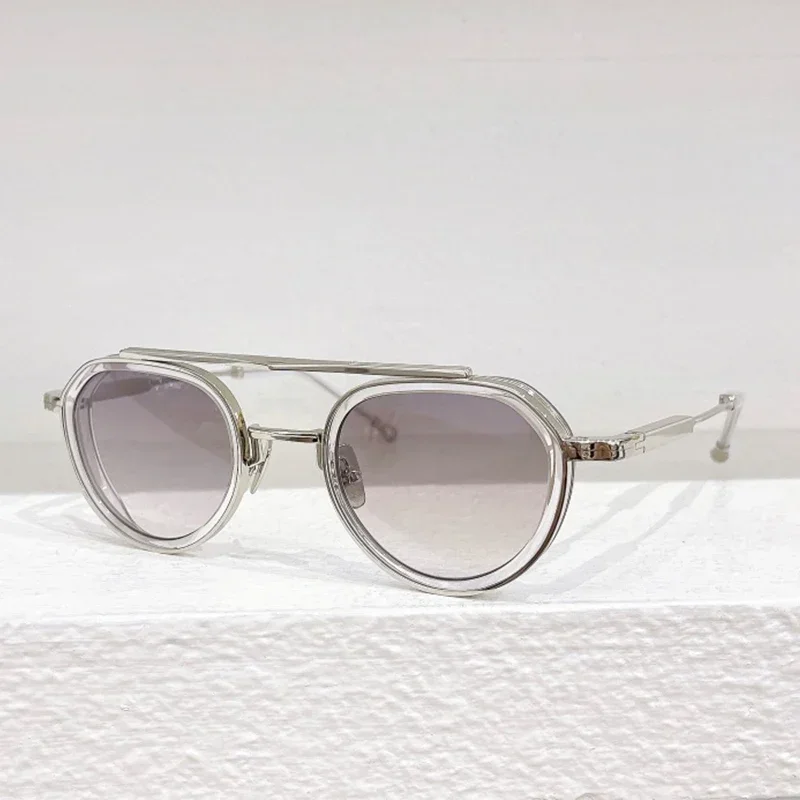 

John JULIA Alloy Round Classical Sunglasses for Men and Women High Quality Brand Designer UV400 Outdoor Trendy Eyeglasses