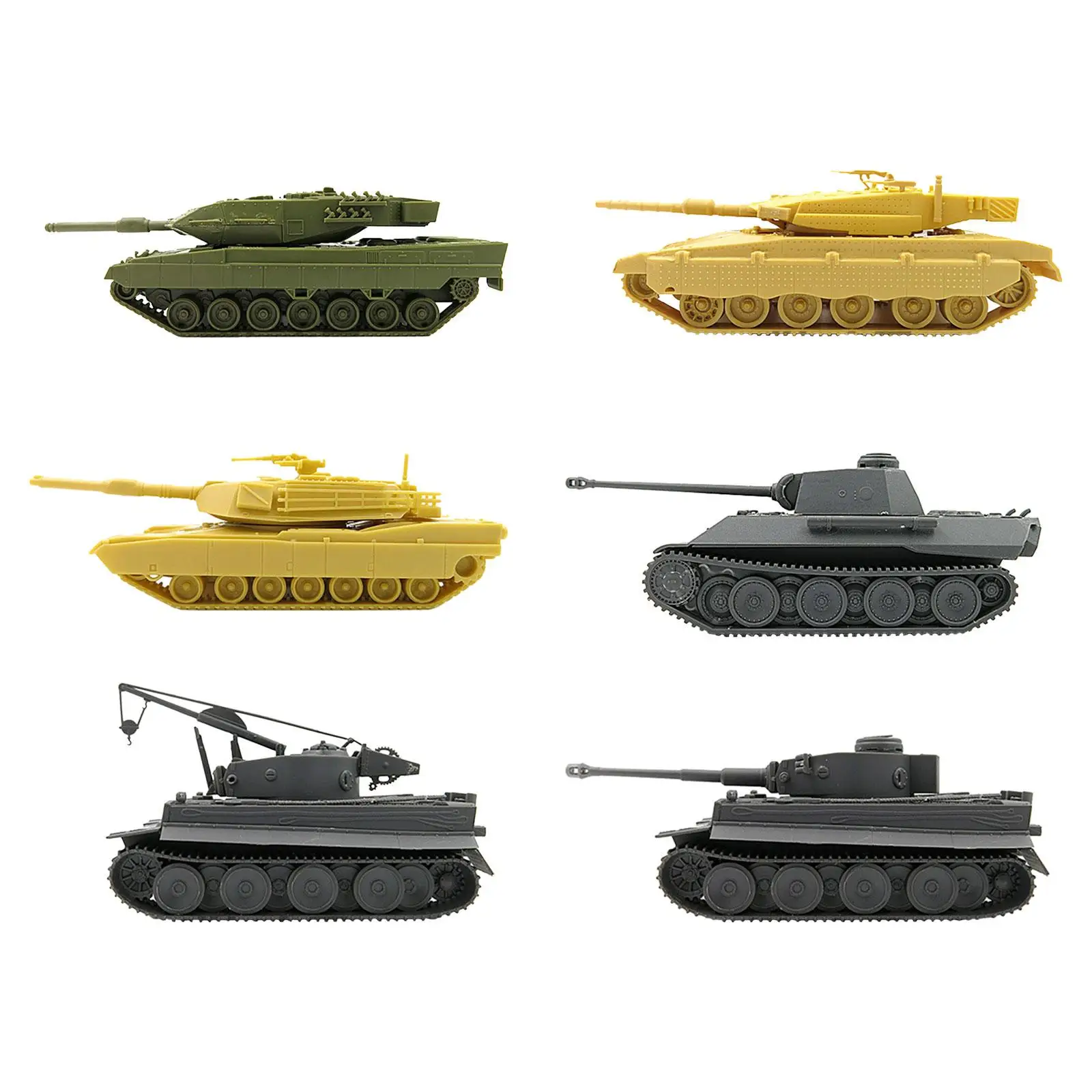 1/72 Tank Model Puzzle DIY Assemble Educational Toys Party Favors Battle Tank