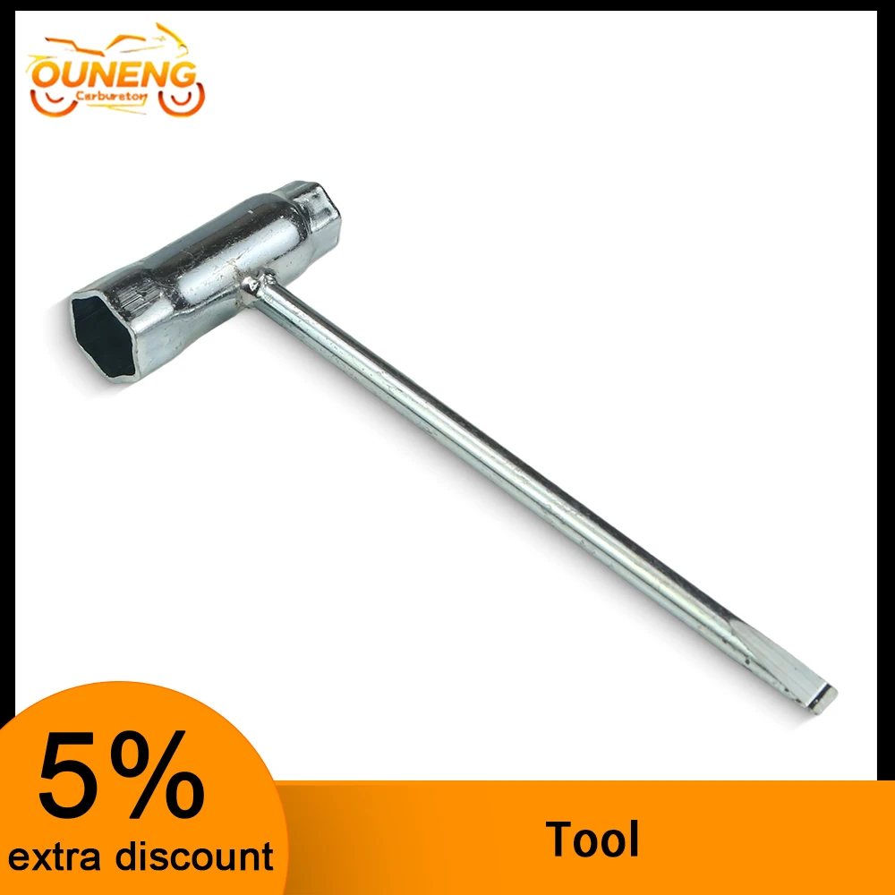 13mm 19mm Stainless Steel Spanner For Chainsaw and Brush Cutter FOR STIHL MS070 080 Spark Plug Socket Wrench