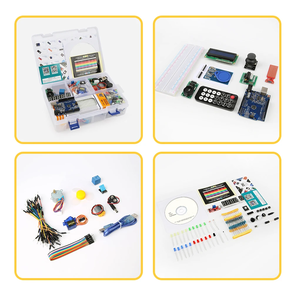 KUONGSHUN STEM Complete Starter Kit For Arduino UNO r3 Starter Kit Electronics Projects Support Programming