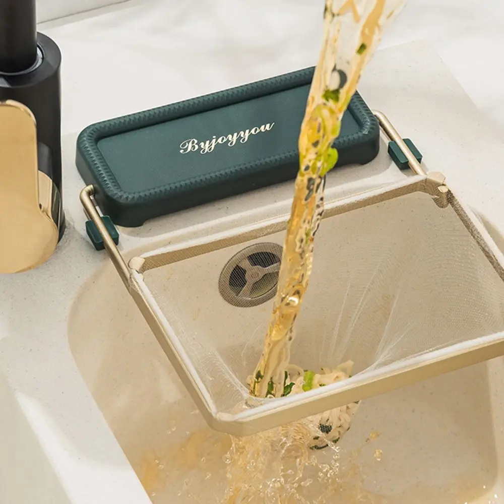 Fashionable Garbage Net Shelf Kitchen Sink Filter Sink Strainer Mesh Bag Stand Sink Rack