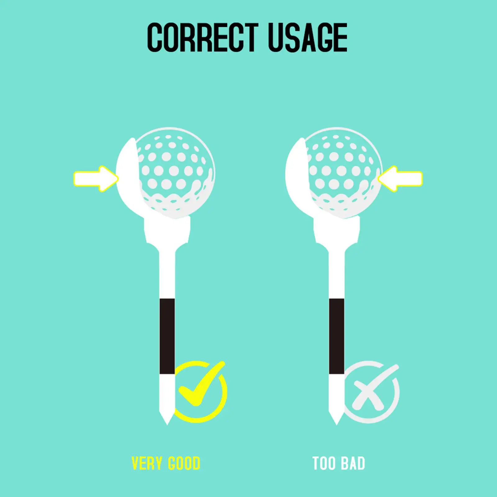 

Short Golf Tees 8 Pieces Petal Shape Trainer Accessories Small Golf Tees For Women Athlete Lovers Course Lawn Competition Swing