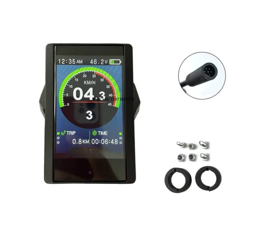 

Tongsheng Electric Bicycle Mid-Mounted Motor Accessory TSDZ2 850C DC Current Color Screen Display 6-Core Interface for E-Bike