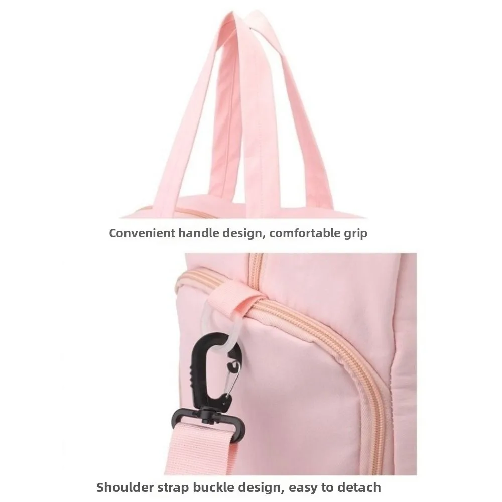 large-capacity-tennis-racket-bag-solid-color-waterproof-sports-fitness-bag-with-shoe-compartment-dry-wet-separation