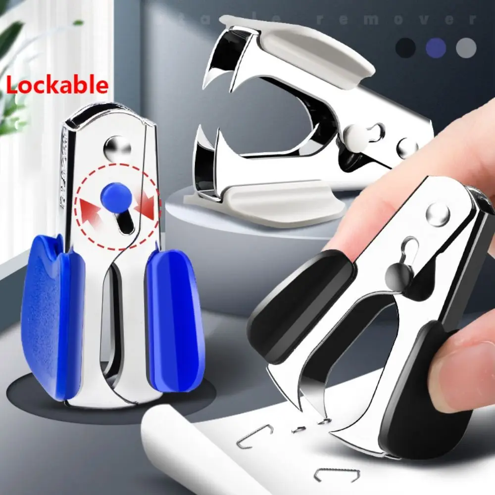 

Labor Saving Staple Remover With Safe Lock Portable Nail Out Extractor Puller Binding Supplies Stapler Removal Machine Gift