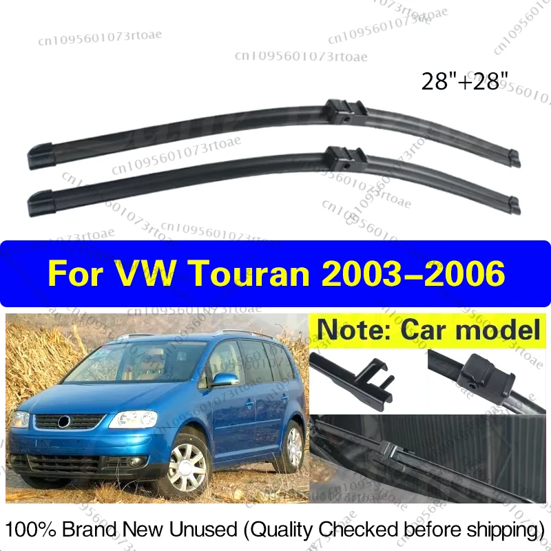 

Wiper LHD Front Wiper Blades For Volkswagen VW Touran 2003 - 2006 Windshield Windscreen Clean Window Car Rain Brushes 28"+28"