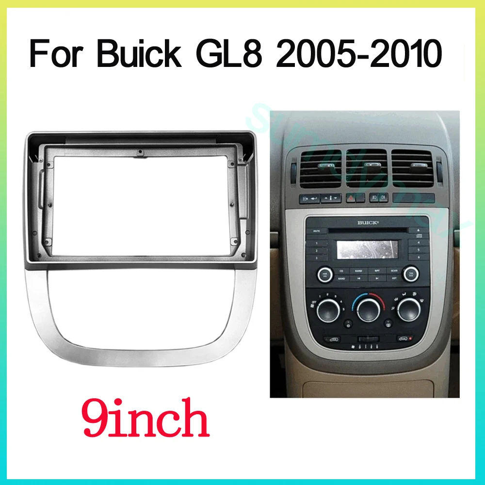 

9inch 2din big screen Android Radio Audio Dash Fitting Panel Kit For BUICK GL8 2005-2010 Car Frame Fascia Adapter