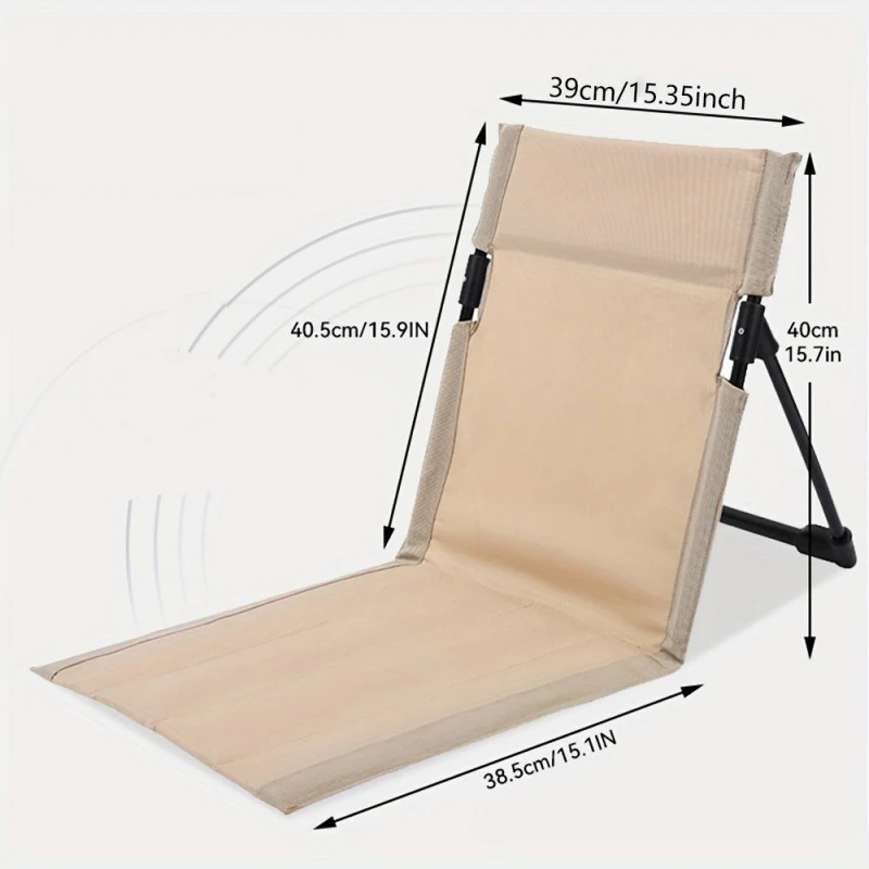 

Портативный ленивый пляжный стул для кемпинга, складной шезлонг для кемпинга, парка, лужайки, пикника, повседневный комплект со спинкой и сумкой для ручной клади