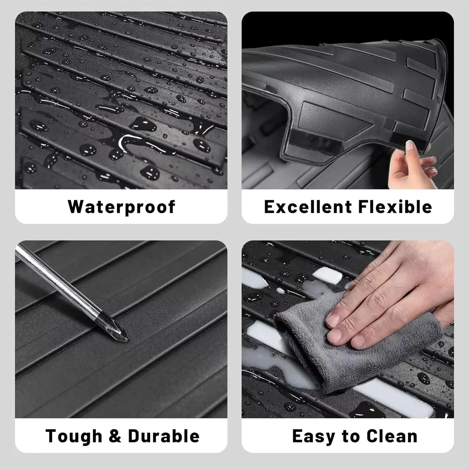 

for MINI COOPER EV SE J01 2026-2024 2Door TPE Car Floor Mats Waterproof Non-Slip Easy Clean Accessories