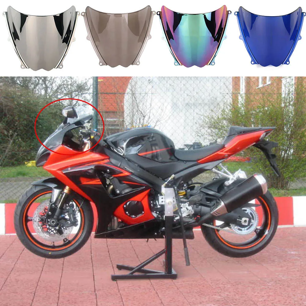 

Front Clear/Dark/Iridium Wind Deflector Windshield Windscreen Double Bubble For Suzuki GSXR 1000 GSXR1000 K7 2007-2008