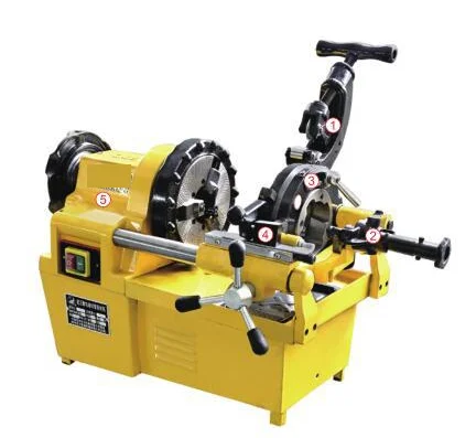 Half Automatic Metal Pipe Threading Machine 50HZ 220V 1/2-4'' Size Customised