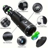40X60 Professional Telescope Monocular Night Powerful Mini Pocket Zoom With Smartphone Hunting Camping