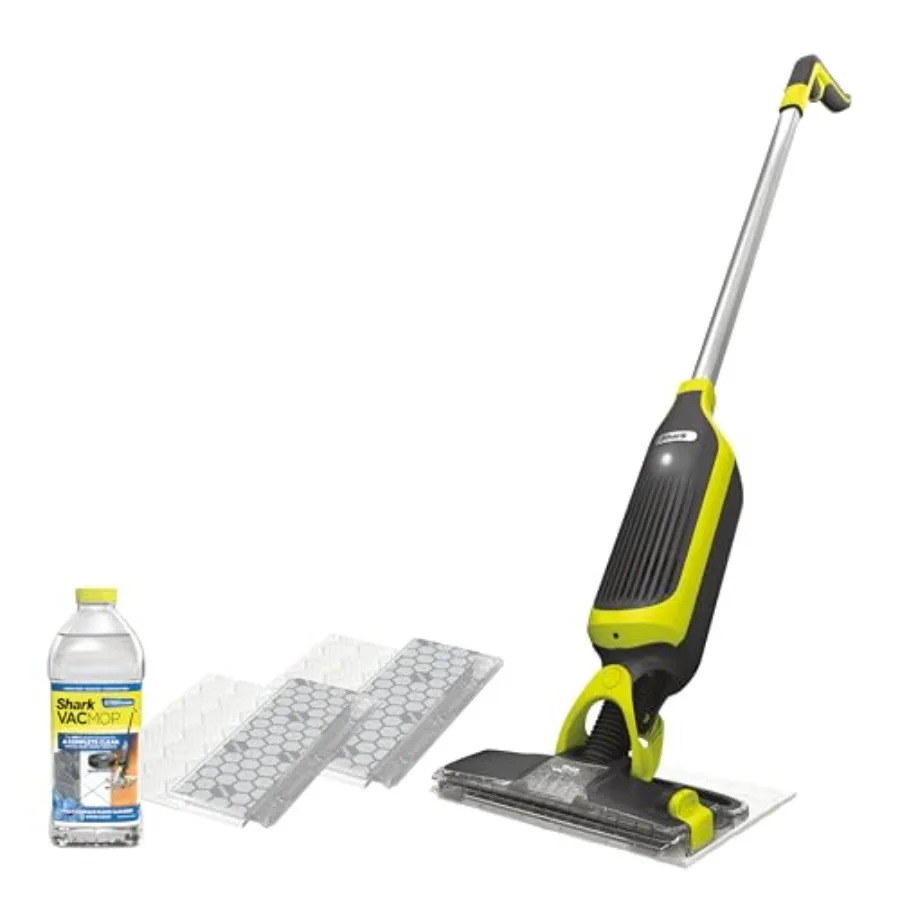 

VACMOP Cordless Hard Floor Vacuum Mop Includes 2 Disposable VACMOP Pads and a 12oz VACMOP Solution Charcoal Gray VM180
