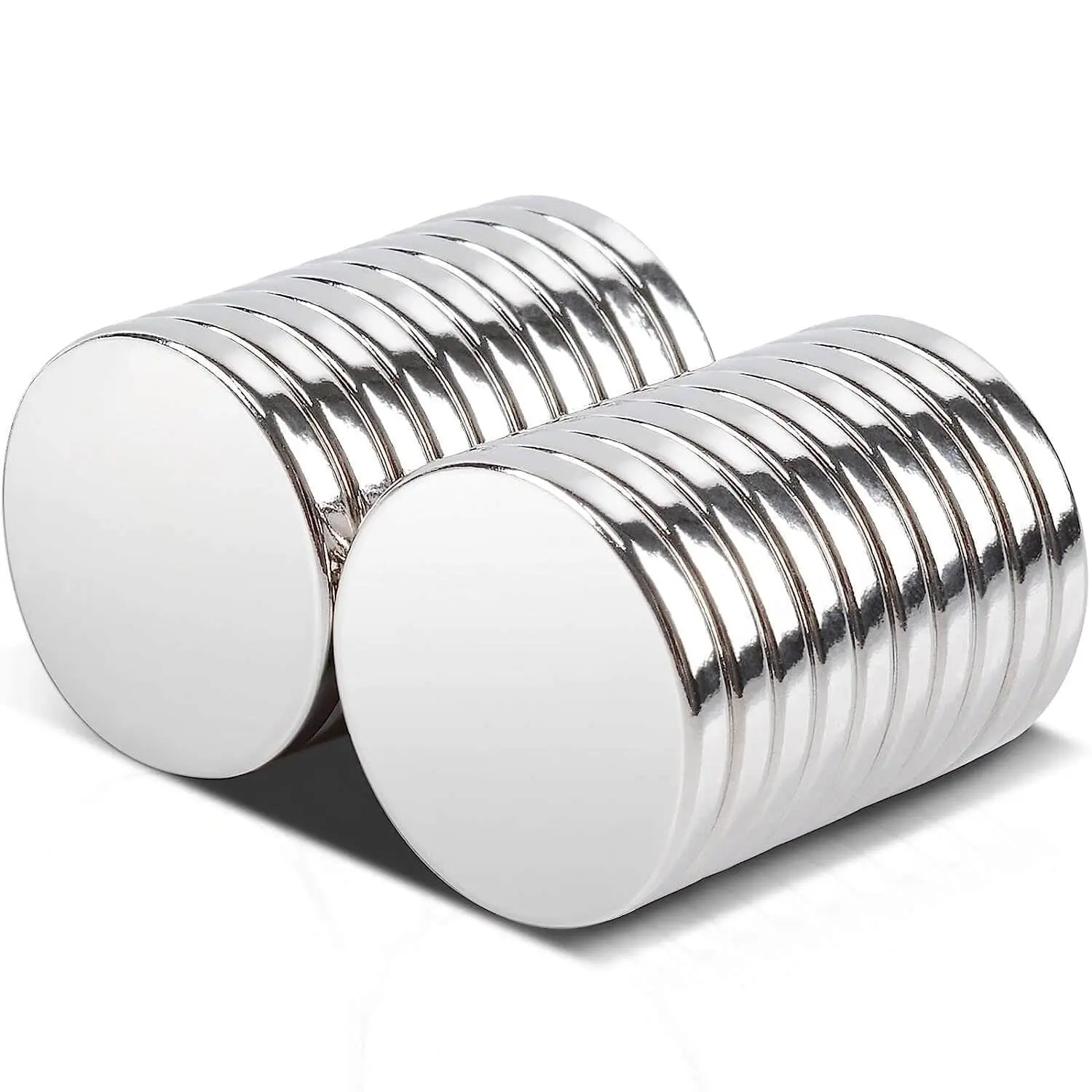 مغناطيس نيوديميوم 15 × 2 مم شديد التحمل، أرض نادرة قوية للغاية مع دعم لاصق، مغناطيس قرص نيوديميوم قوي #1