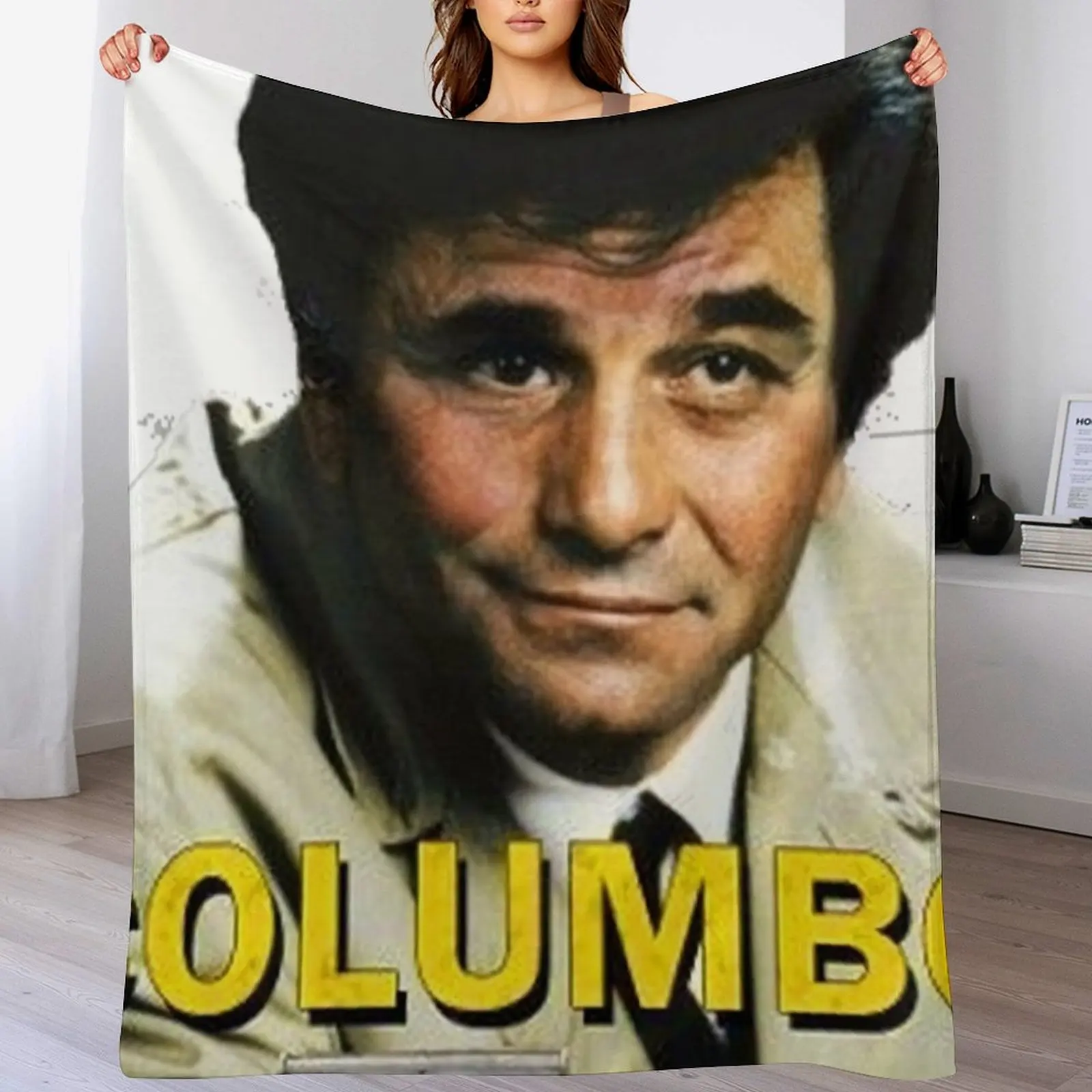 

Columbo Throw Blanket Shaggy Hair Heavy Camping Blankets