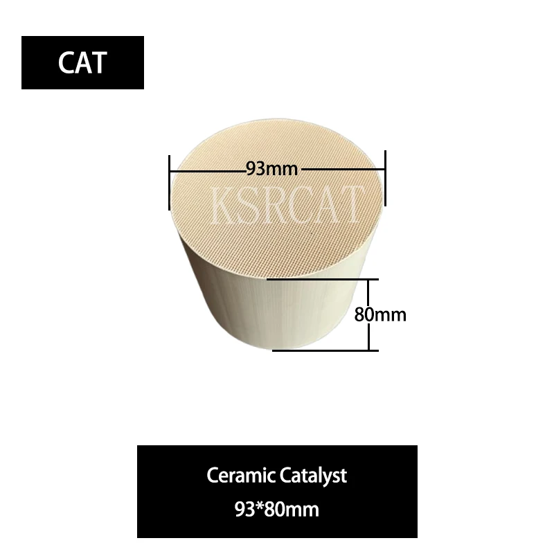 

Euro 5 Euro 4 Catalytic converter filter 93*80mm ceramic honeycomb catalyst Reduce air pollution Purify exhaust gases