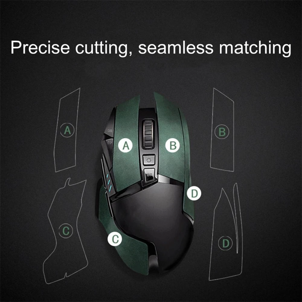 Bande antidérapante pour souris Logitech G502, autocollant en cuir microfibre, Ultra-fin, confortable, résistant à la sueur