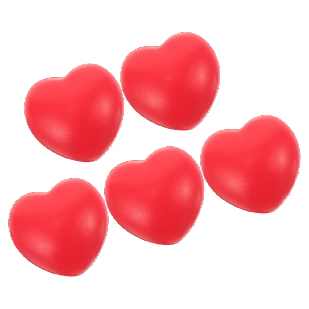 

5 Pcs Balls for Seniors Large Red Squeeze Rehabilitation Training Equipment Gifts Stress Relief Tools Lightweight