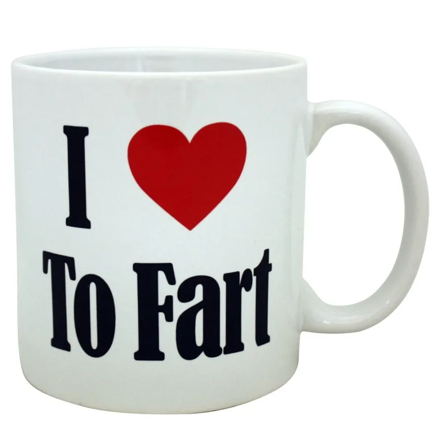 I Love to Fart Giant Mug