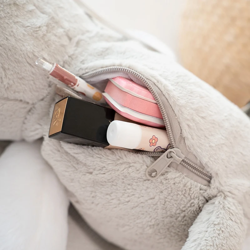 Schnauzer Plüsch-Rucksack, Cartoon-Mode, Hund, gefüllte Umhängetasche, lässiger Plüsch-Rucksack, süße Schultasche für Jungen und Mädchen