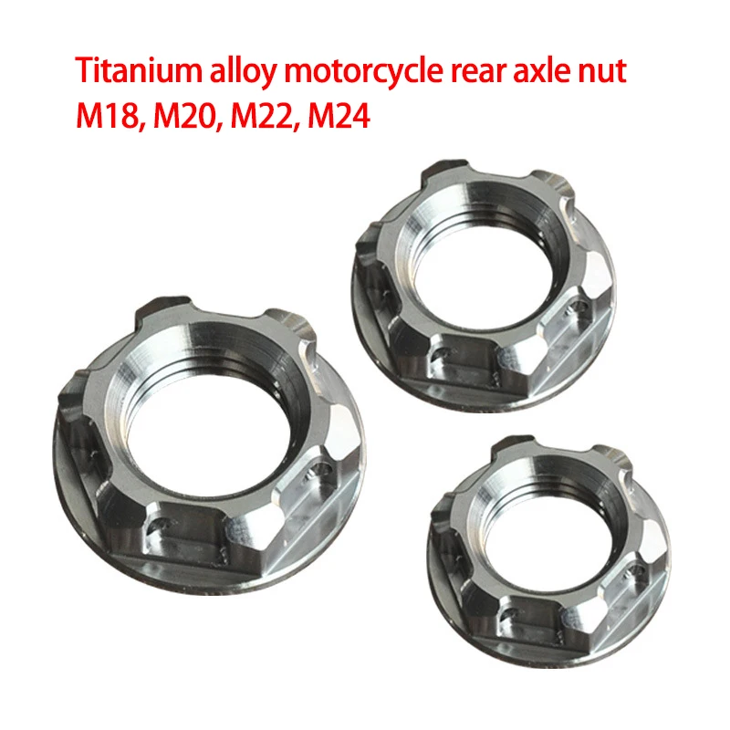Modyfikacja tylnej osi tytanowa nakrętka do tylnej osi motocykla nakrętka M18 M20 M22 M24