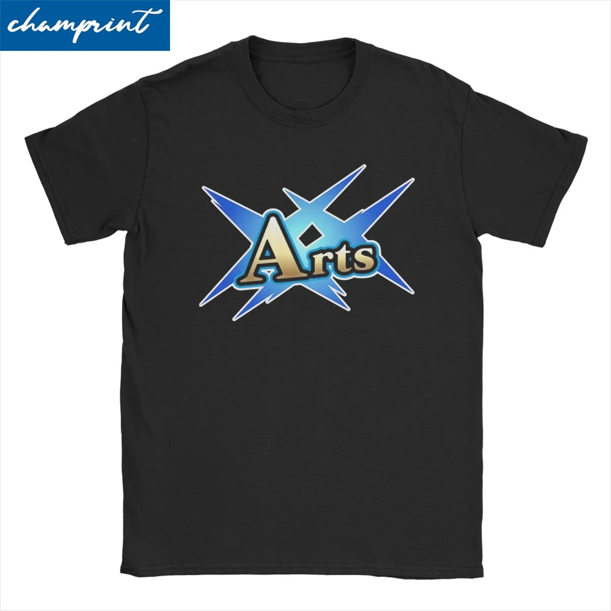 Anime Fate Grand Order FGO Arts T Shirt for Men 100% Cotton for Male T-Shirt Crew Neck Tee Shirt Short Sleeve Clothing Plus Size