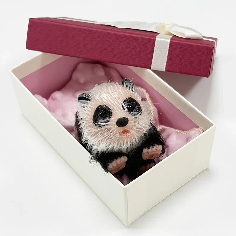 

5-дюймовая мини-свинья реборн, твердый силикон, реалистичное настоящее изображение, мягкое прикосновение в подарок для детей