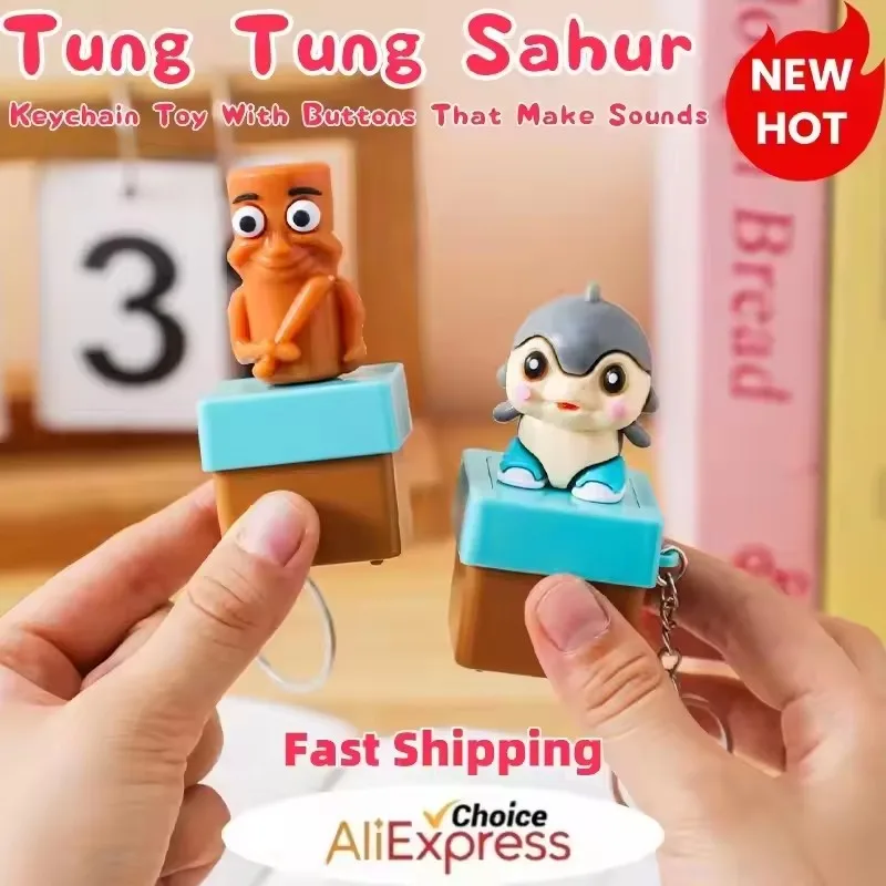 

2025 New Anime Luminous Wooden Stick Man Keychain - Glow-in-The-Dark Pendant Button Decor | Collectible Gift Toy for Fans