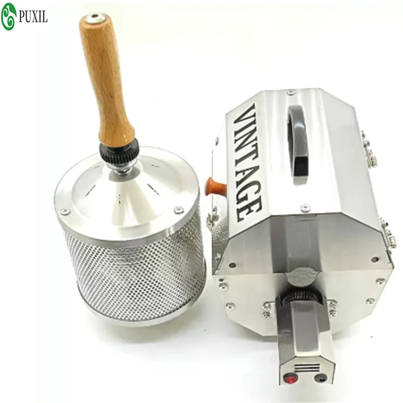 Electric Coffee Roaster AS1-S400T, Heavy Stainless Steel Drum Heat Resistant Roasting Machine for Home Business