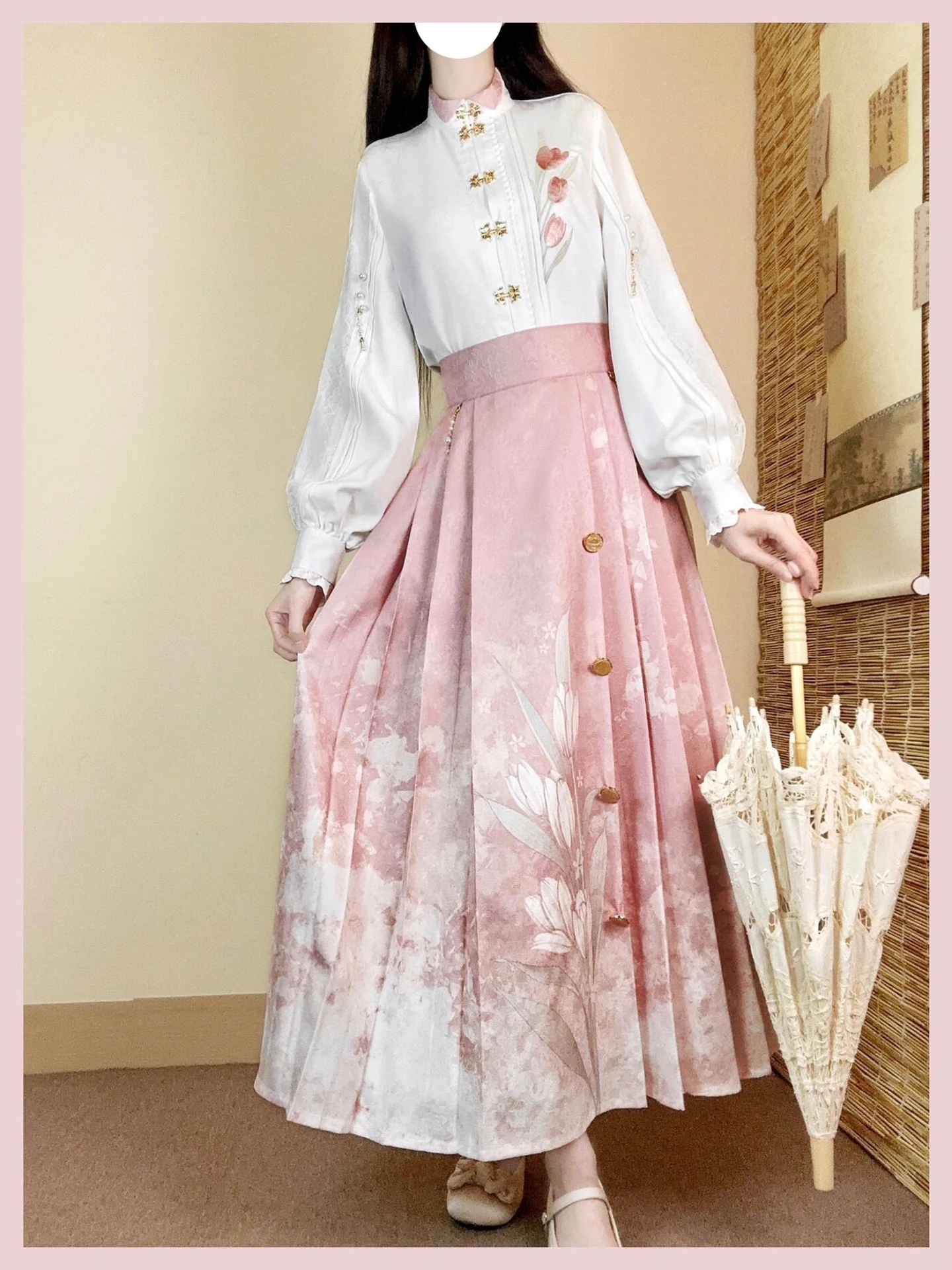 

Улучшенный комплект шила Han Yang Zhong Wind, высококачественная юбка Hanfu, новый китайский национальный тренд, подарок Cisas