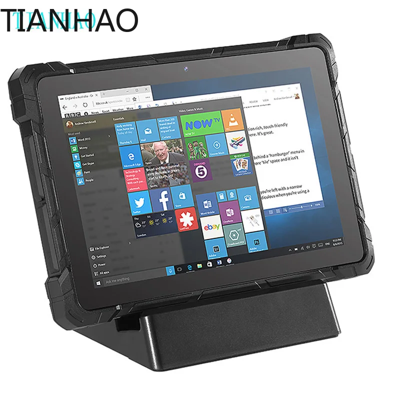 2025 كمبيوتر لوحي صناعي متين يعمل بنظام التشغيل Windows 10 OS Win10 Intel N4120 10.1 بوصة HD 8GB RAM 128GB WiFi RS232 4G LTE #1