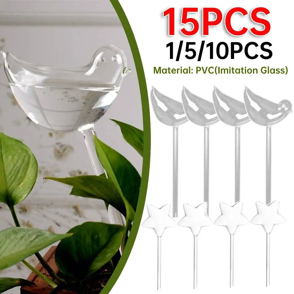 Ampoules d'arrosage automatique des plantes, dispositif d'eau en forme d'oiseau, système d'irrigation goutte à goutte pour jardin domestique, plantes à fleurs, 1-15 pièces