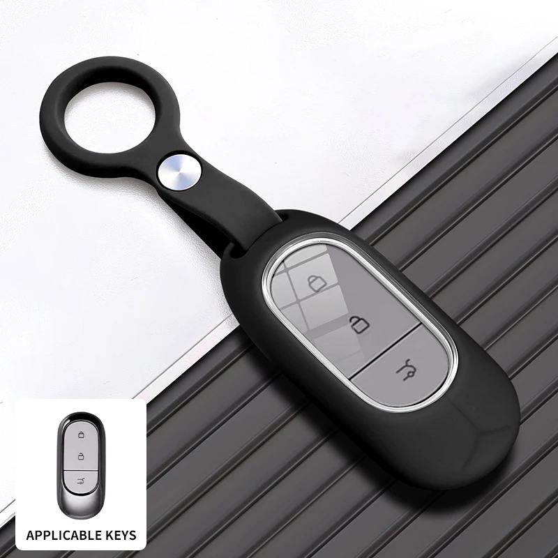 Liquid silicone Car Key Case Cover For Leapmotor T03 S01 Lafa5 C10 C11 C16 C01 B10 Minimalist Key Fob Protector Shell