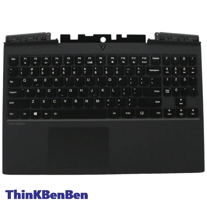 

US English Black Keyboard Upper Case Palmrest Shell Cover For Lenovo Legion Y545 PG0 Y7000P 2019 5CB0U42904